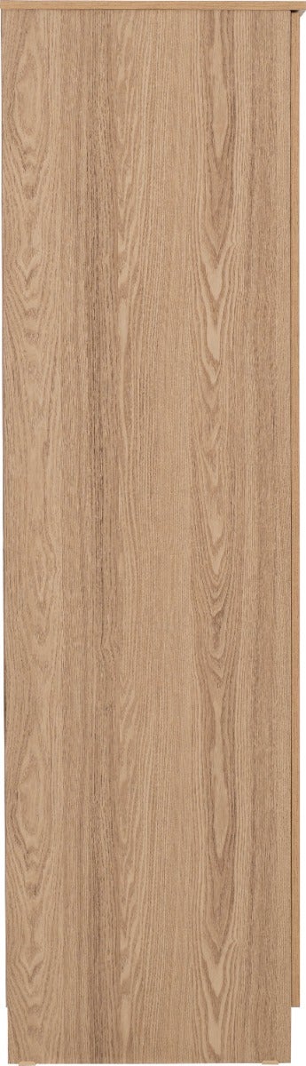 Tessa 3 Door Mirrored Wardrobe Bedroom Set - Natural Oak Effect - view 6