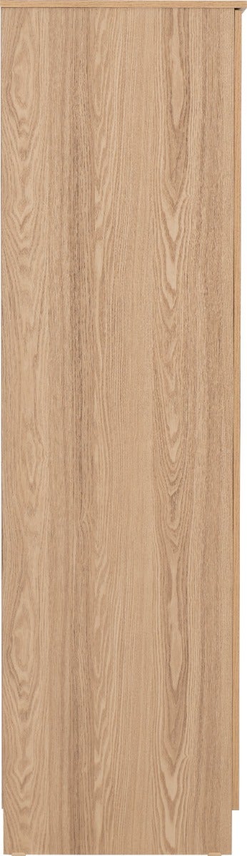 Tessa 4 Door Mirrored Wardrobe Bedroom Set - Natural Oak Effect - view 6