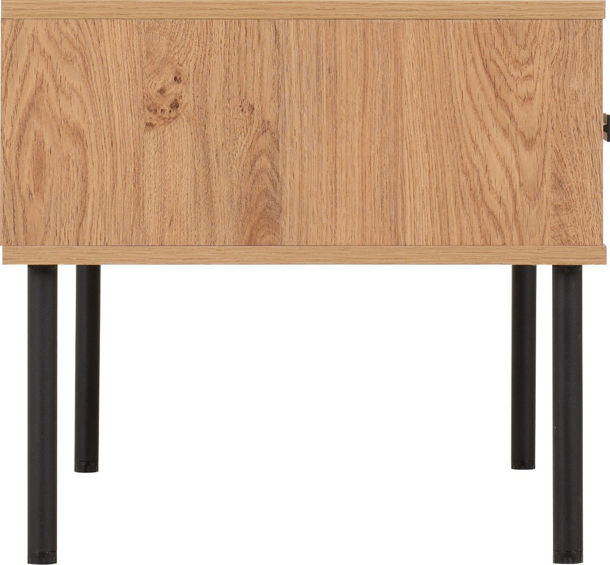 Leon 2 Drawer Coffee Table - Medium Oak Effect - view 5