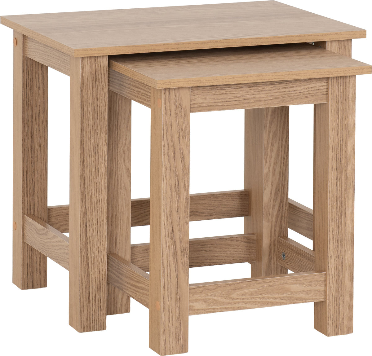Tessa Nest Of 2 Tables - Natural Oak Effect - view 8