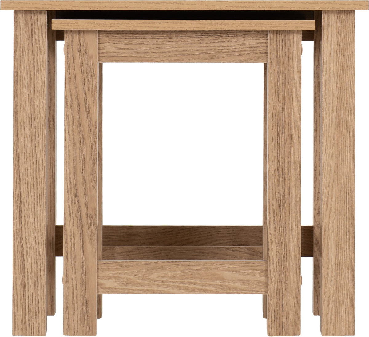 Tessa Nest Of 2 Tables - Natural Oak Effect - view 6