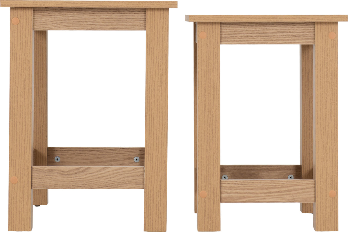Tessa Nest Of 2 Tables - Natural Oak Effect - view 4