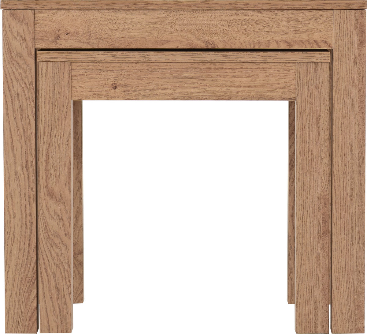 Leon Nest Of 2 Tables - Medium Oak Effect - view 6