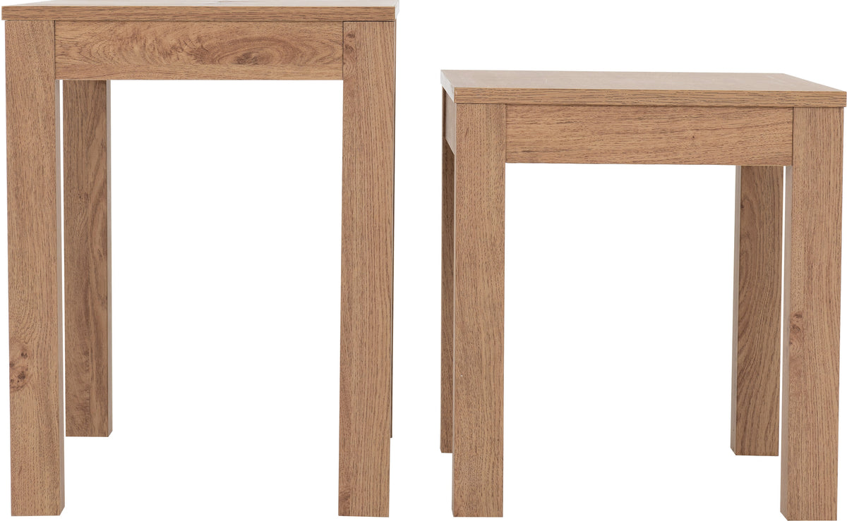 Leon Nest Of 2 Tables - Medium Oak Effect - view 5