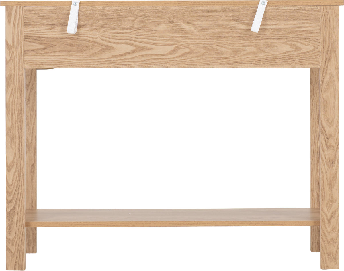 Tessa 2 Drawer Console Table - Natural Oak Effect - view 5