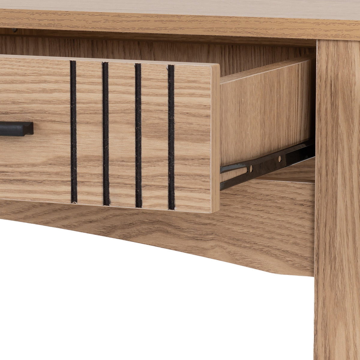 Tessa 2 Drawer Console Table - Natural Oak Effect - view 4