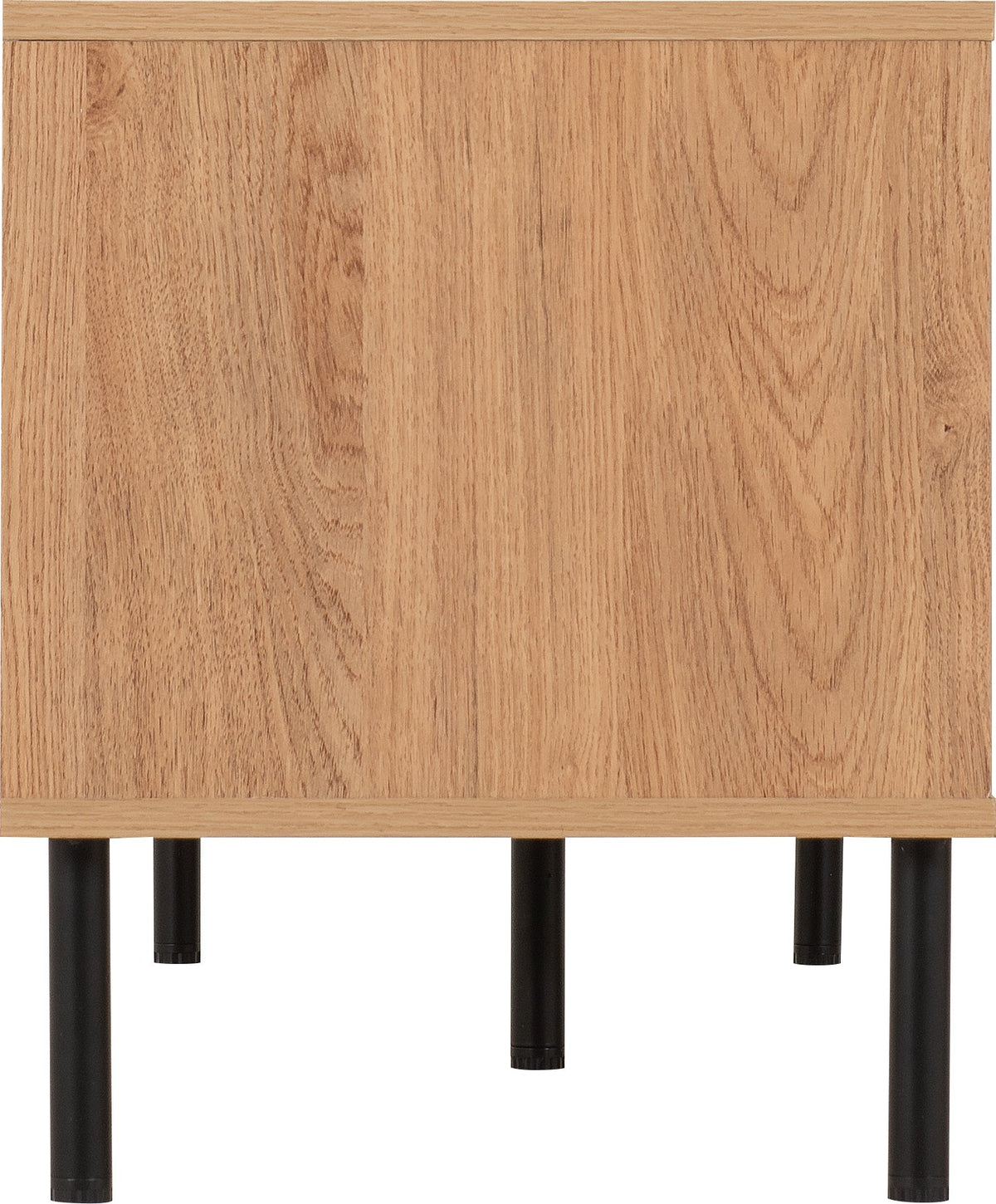 Leon 2 Door TV Unit - Medium Oak Effect - view 5