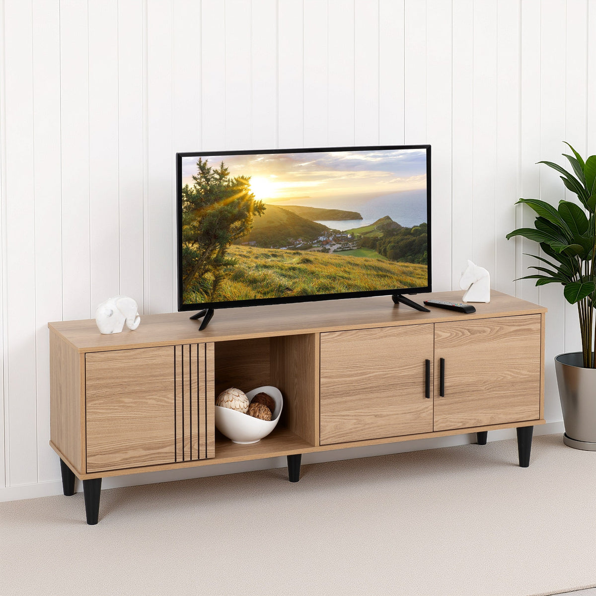 Tessa TV Cabinet - Natural Oak Effect
