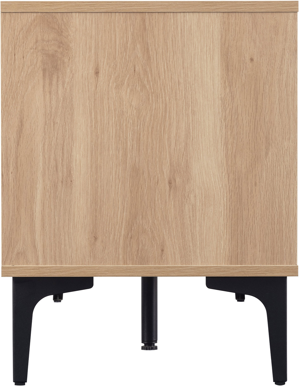 Miami 2 Door TV Unit - Oak Effect/Black - view 3