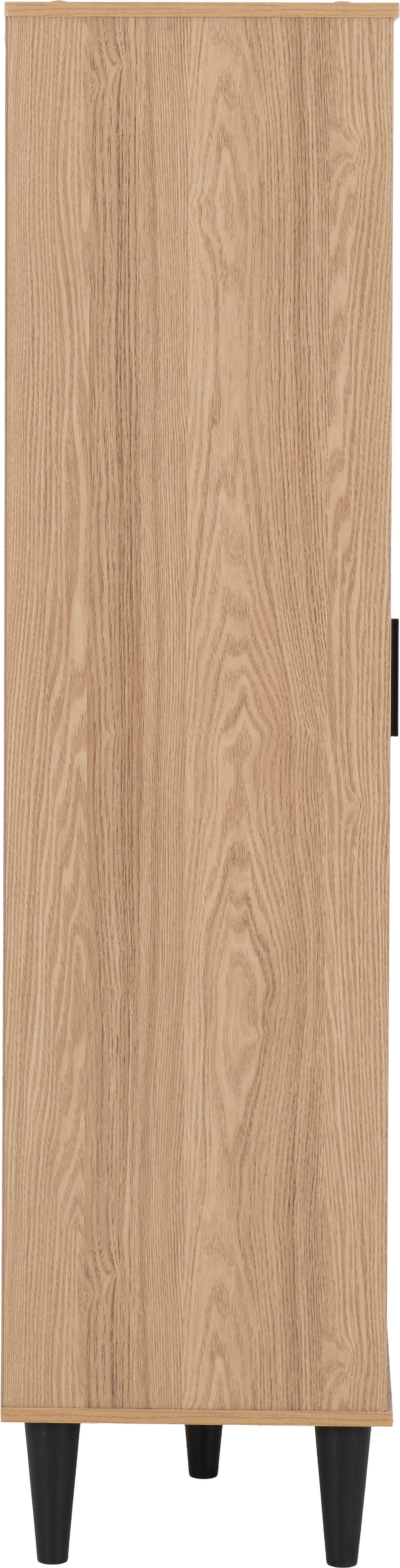 Tessa 1 Door Bookcase Unit - Natural Oak Effect - view 6
