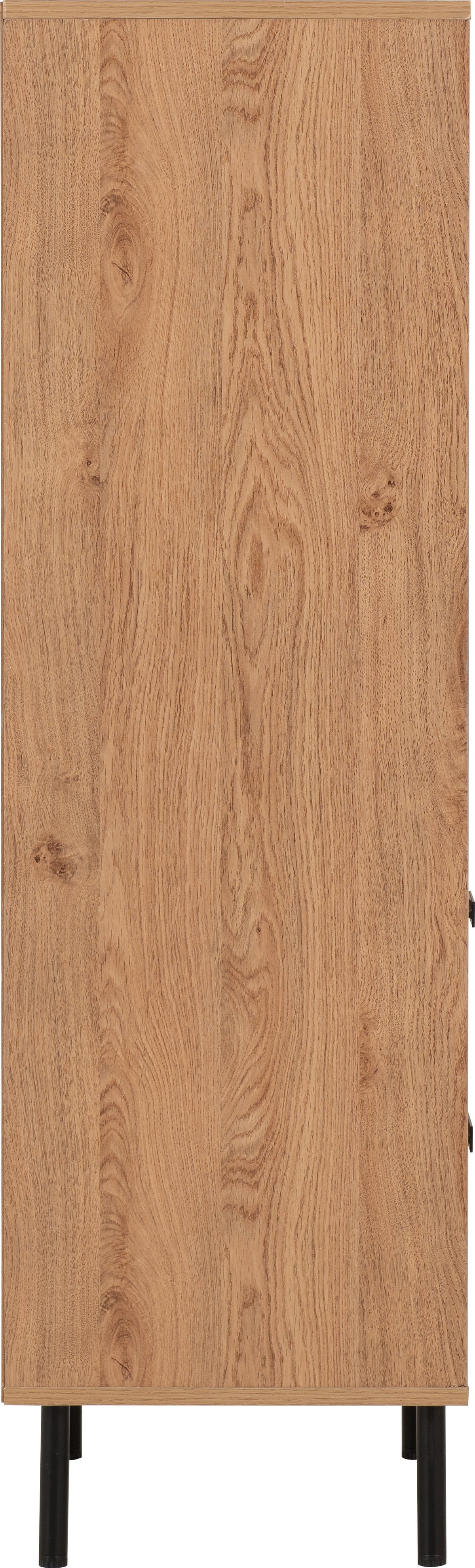 Leon 2 Door 2 Drawer Cabinet - Medium Oak Effect - view 8
