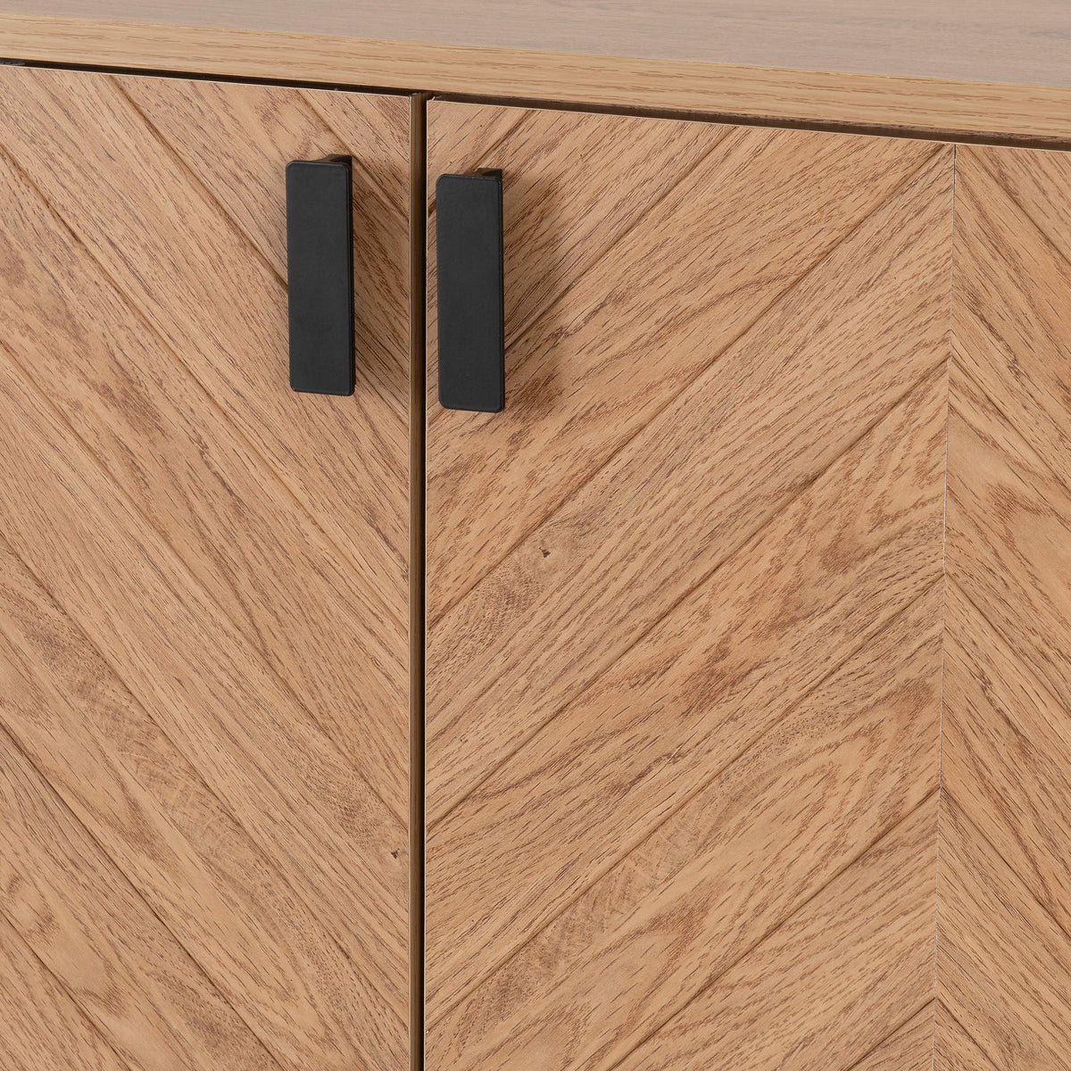 Leon 2 Door 2 Drawer Cabinet - Medium Oak Effect - view 5