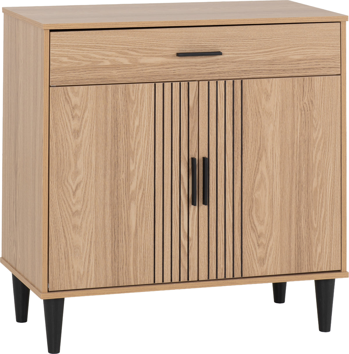 Tessa 2 Door 1 Drawer Sideboard - Natural Oak Effect - view 9