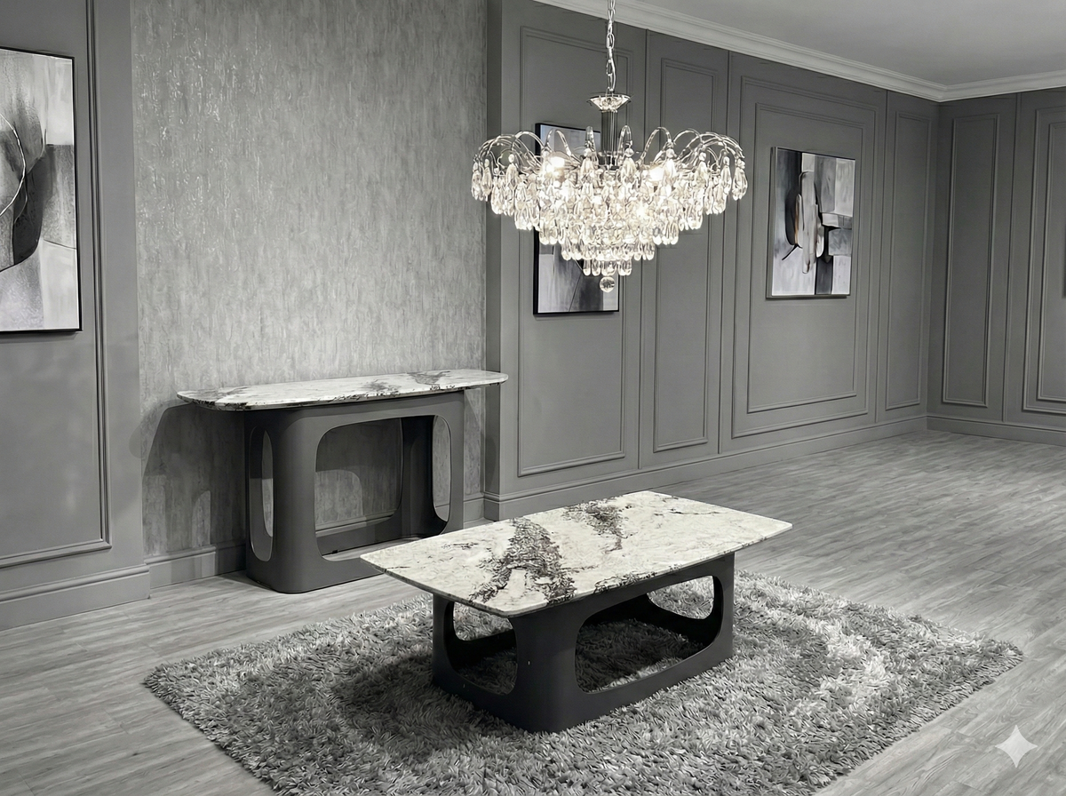 Lina Grey Marble Coffee Table