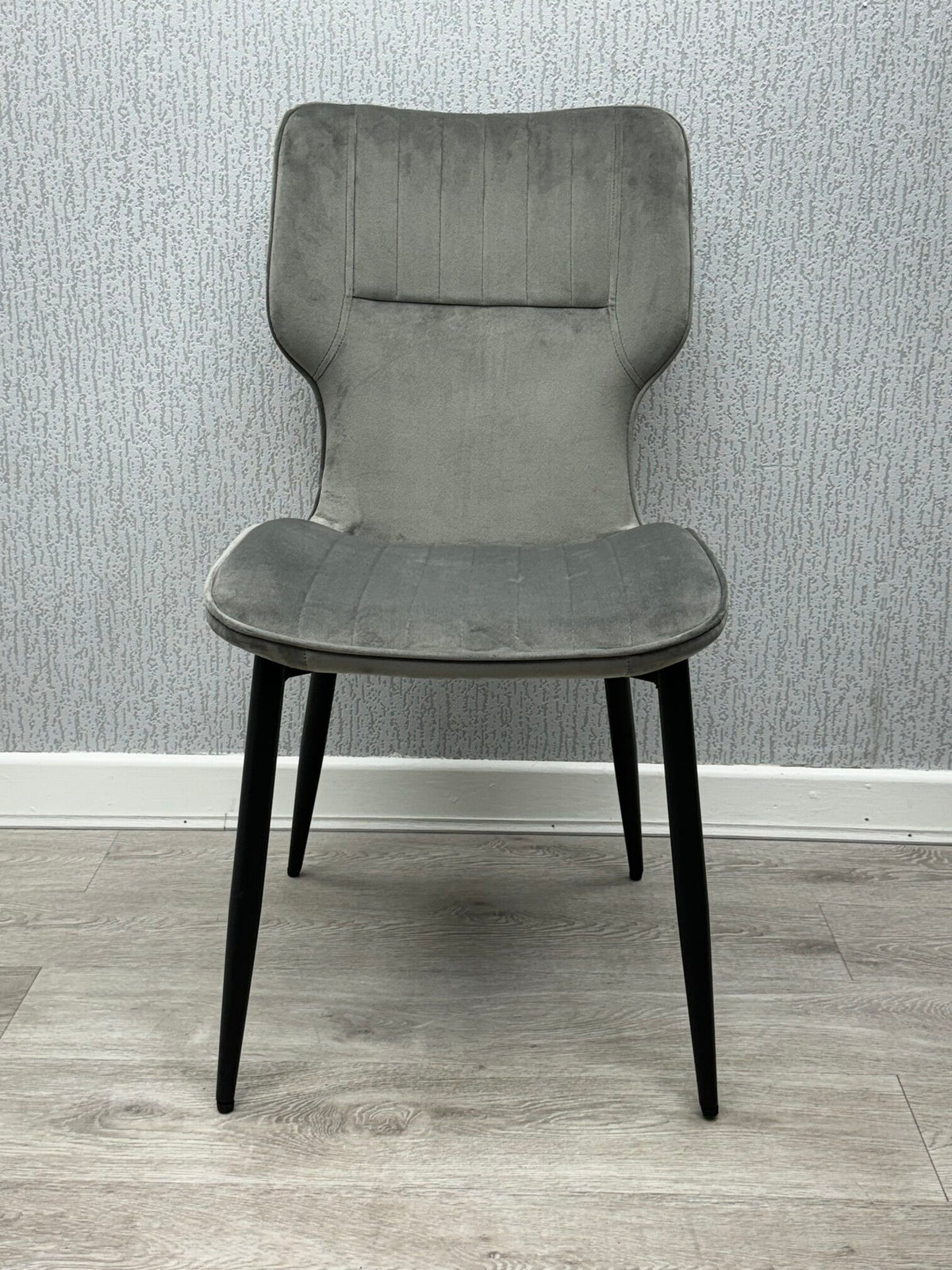 Windsor Grey Velvet Chair