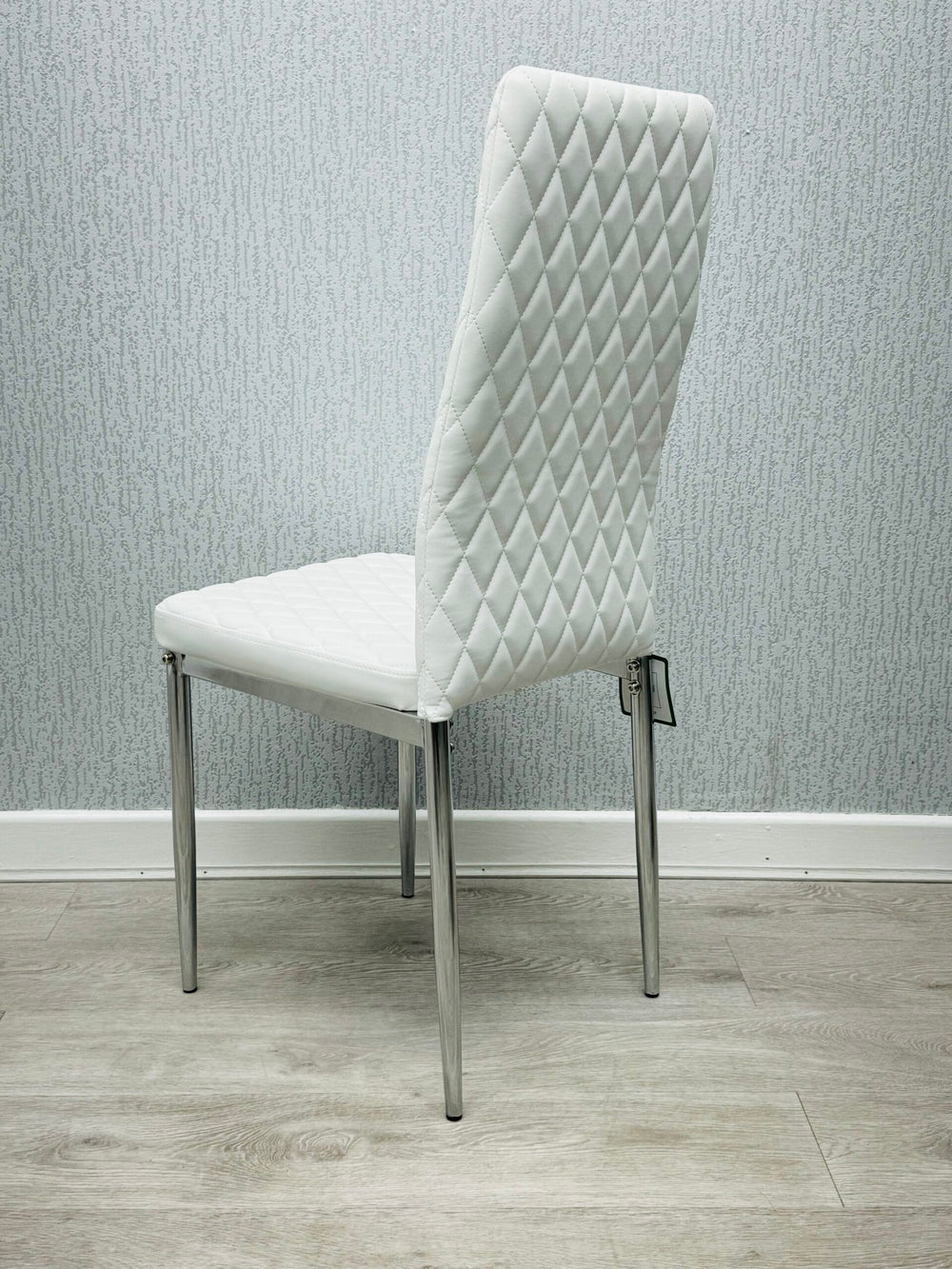 California White PU Dining Chair