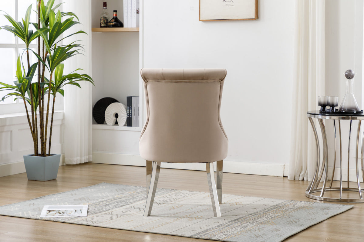 Portland Mink Velvet Dining Chair