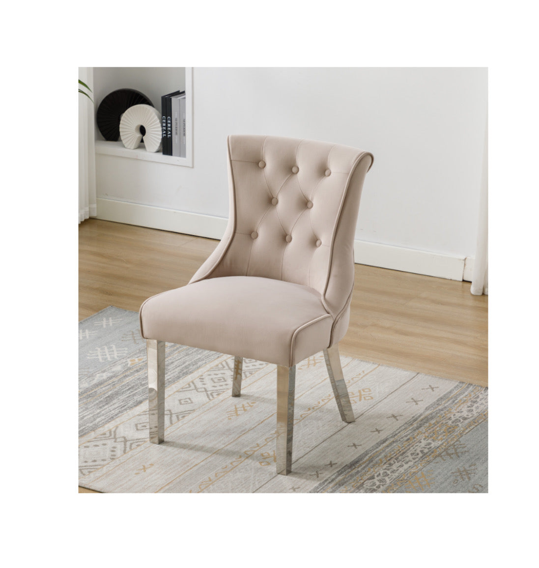 Portland Mink Velvet Dining Chair