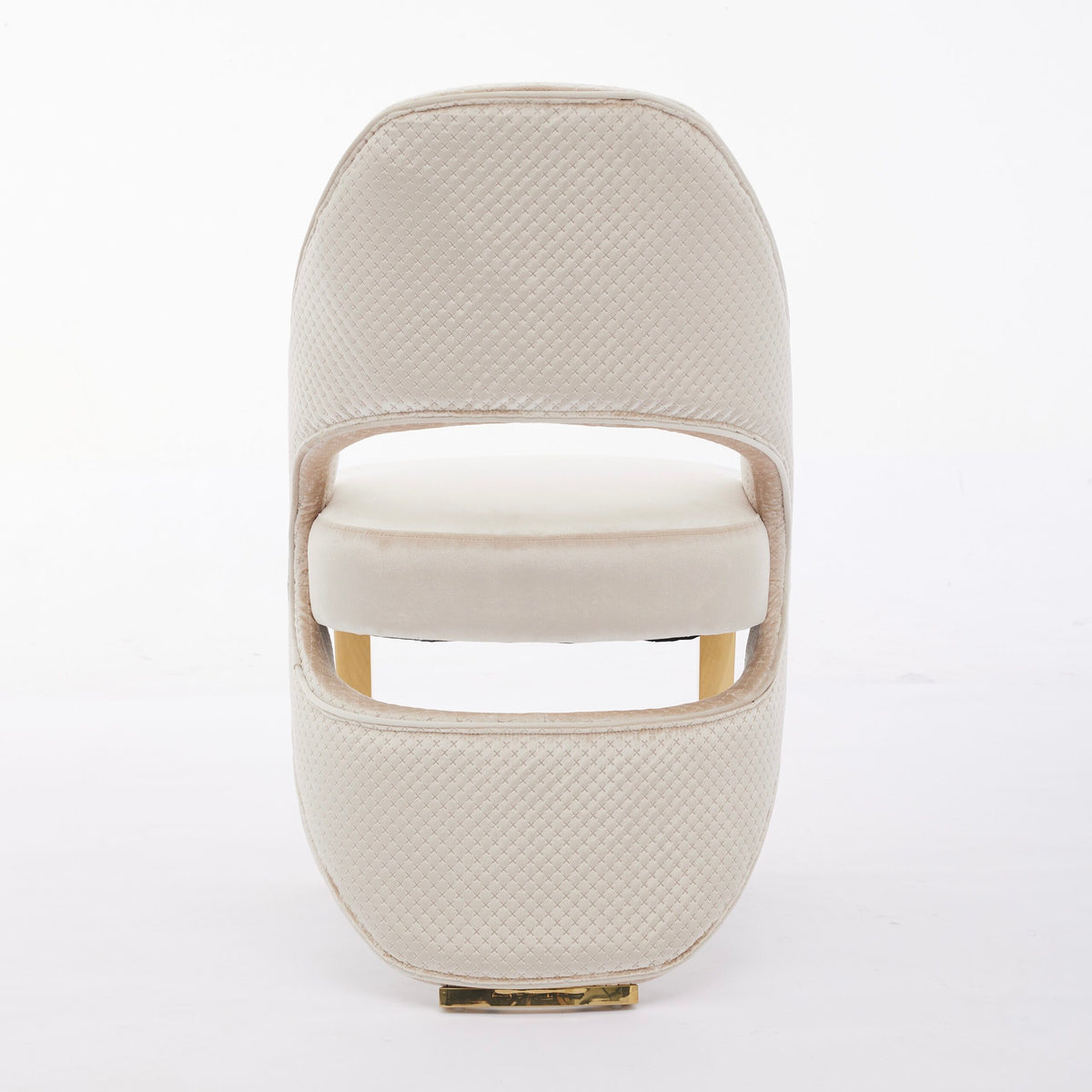 Santorini Cream Gold Dining Chair