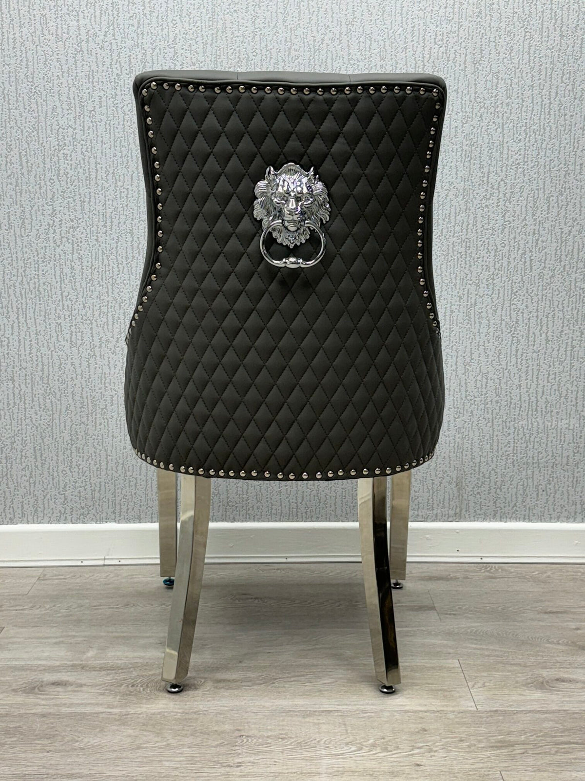 Majestic Hudson Grey PU Leather Dining Chair