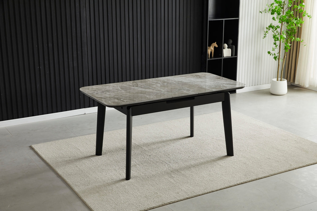 Arizona Extending Grey Ceramic Table