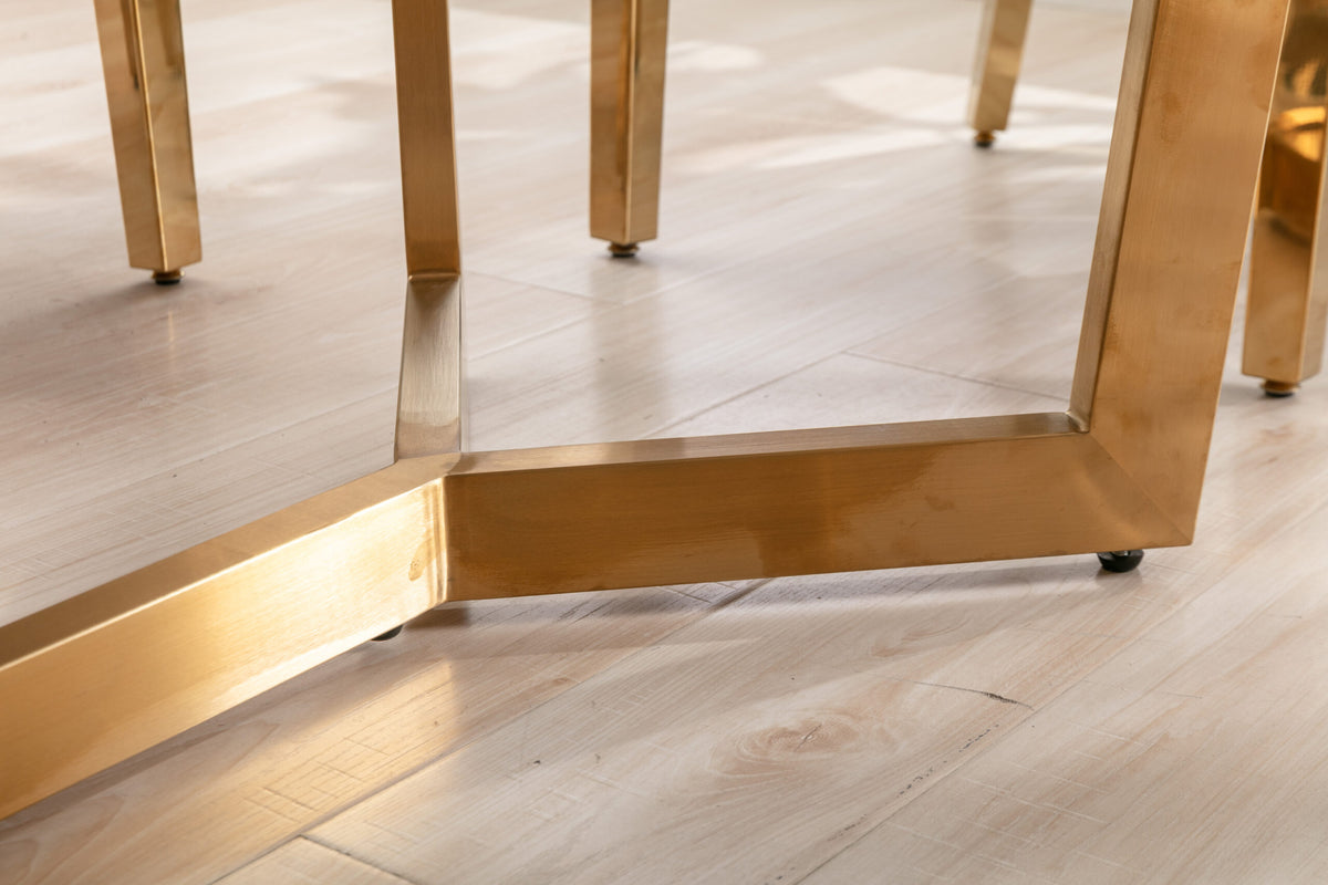 Sorrento Oval 180cm Ceramic Gold Table