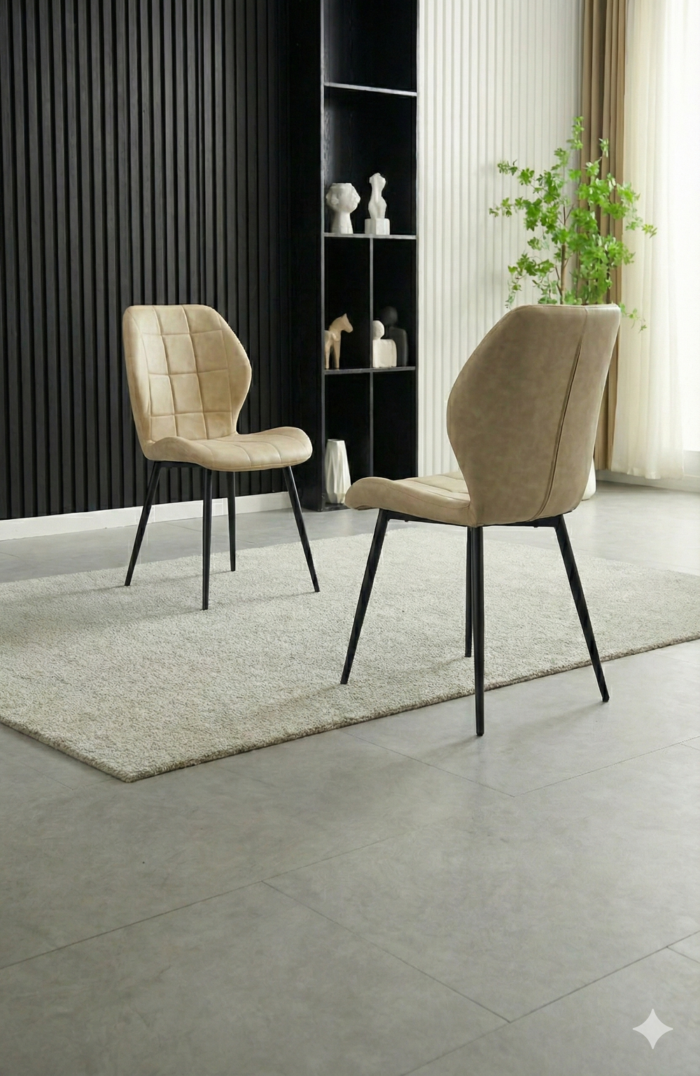 Oliver Beige Dining Chair
