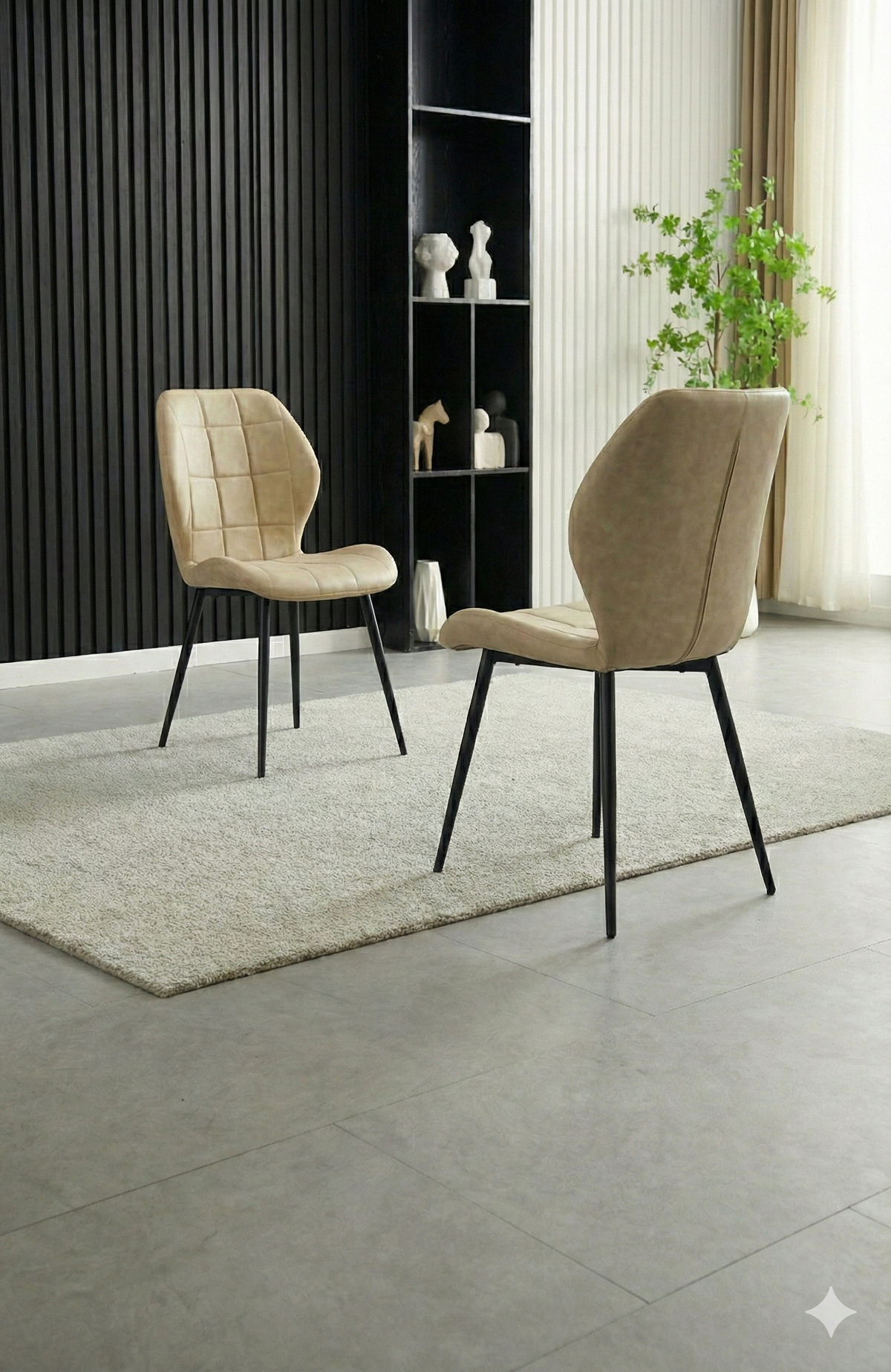 Oliver Beige Dining Chair