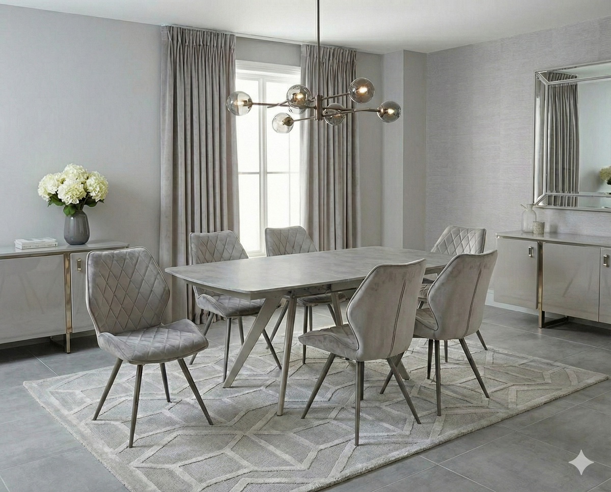 Cambridge Grey Extending Dining Table