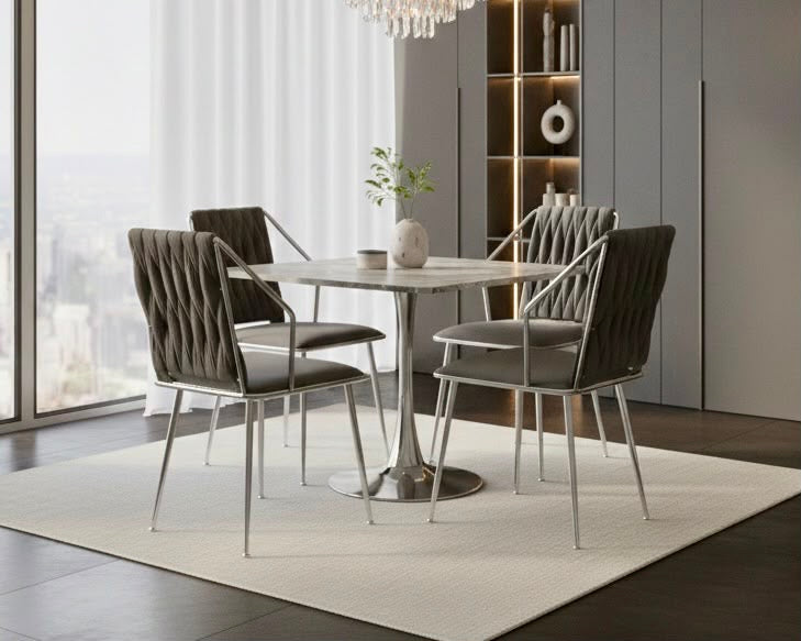 Roma Square Grey Dining Table