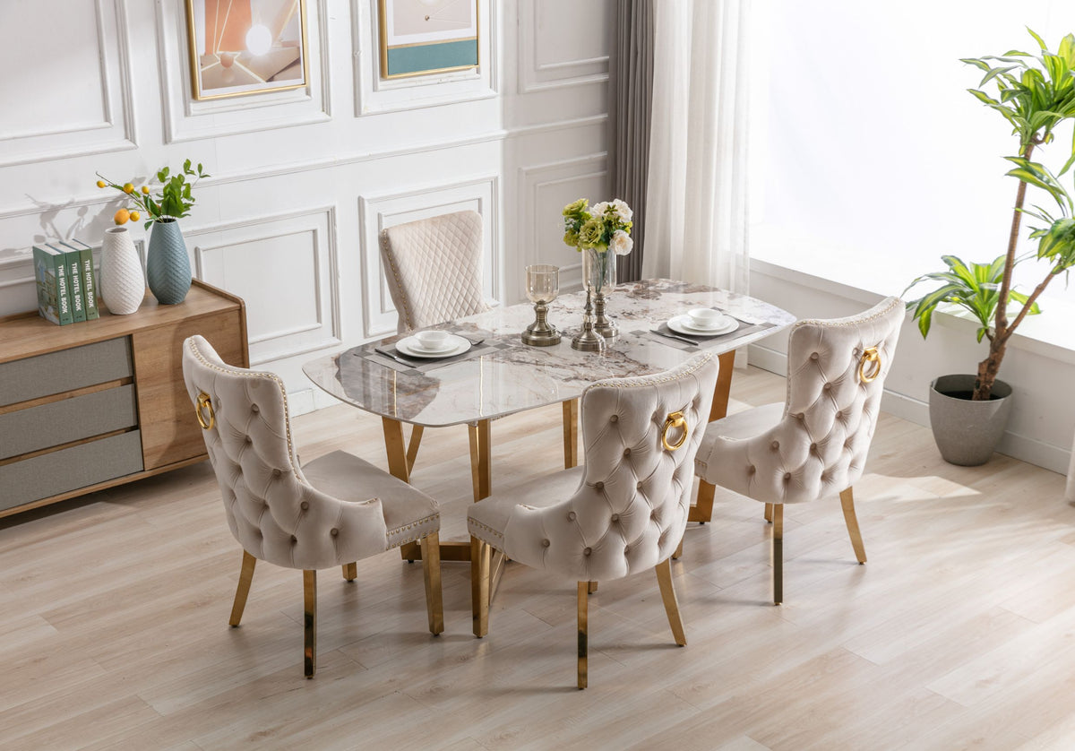 Sorrento Oval 180cm Ceramic Gold Table
