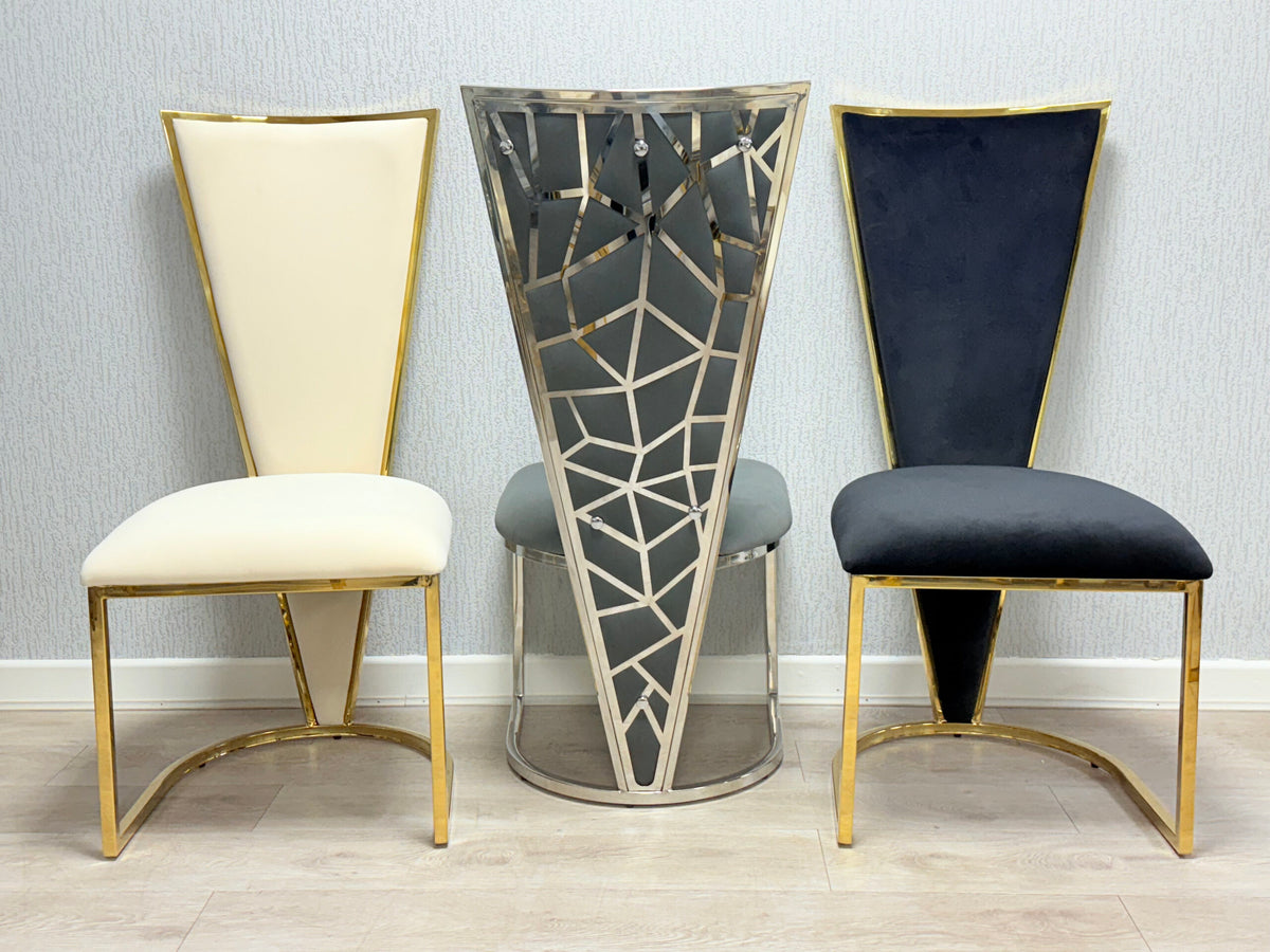 Vienna Cream & Gold Dining Chair