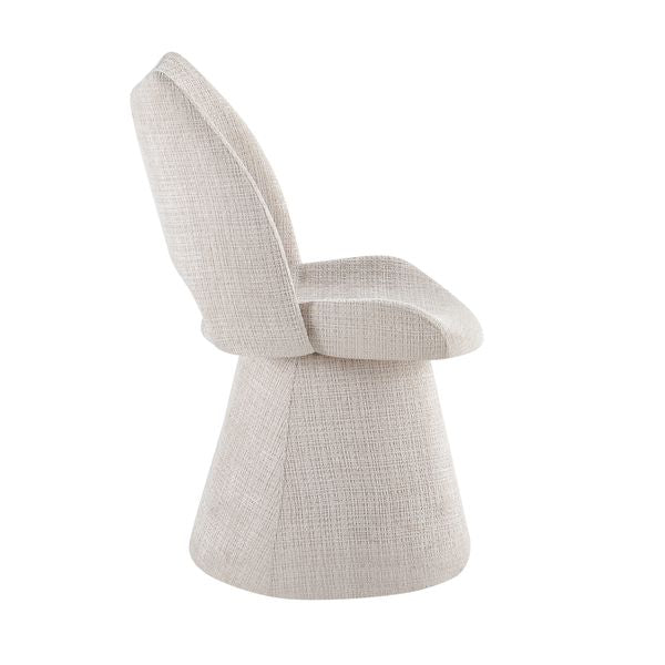 Maryland Beige 360 Swivel Chair