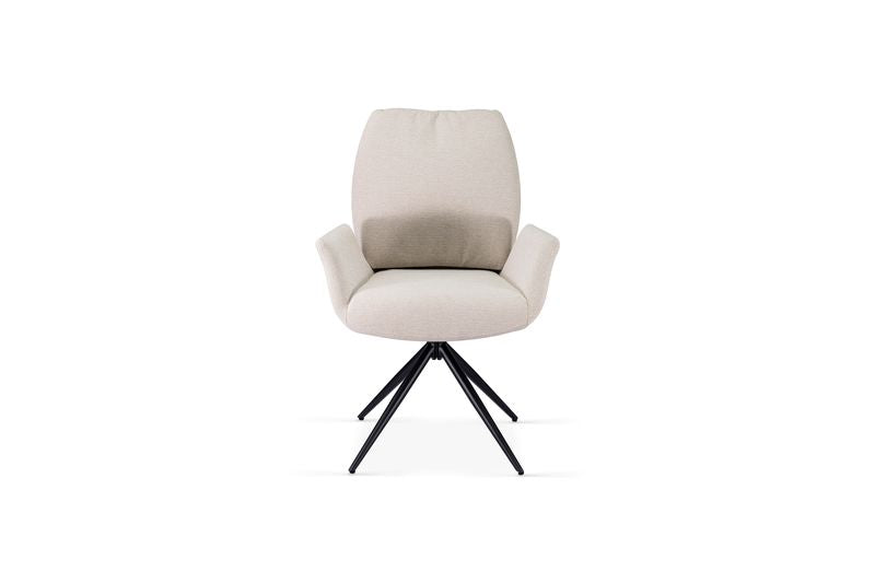 Fairmont 360 Swivel Beige Dining Chair