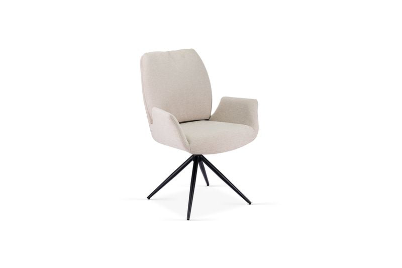 Fairmont 360 Swivel Beige Dining Chair