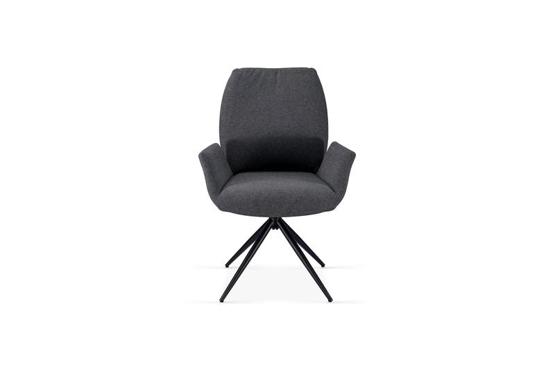 Fairmont 360 Swivel Grey Dining Chair