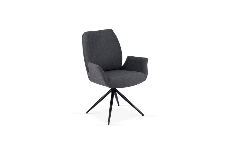 Fairmont 360 Swivel Grey Dining Chair