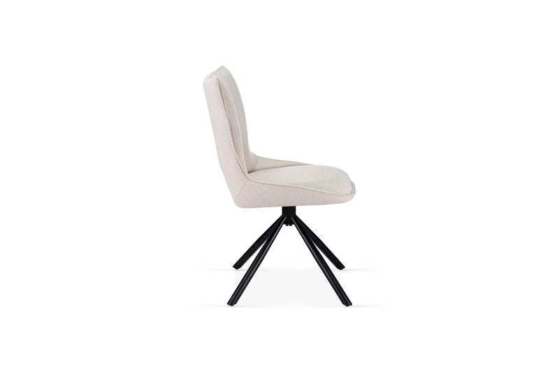 Roseland 360 Swivel Beige Dining Chair