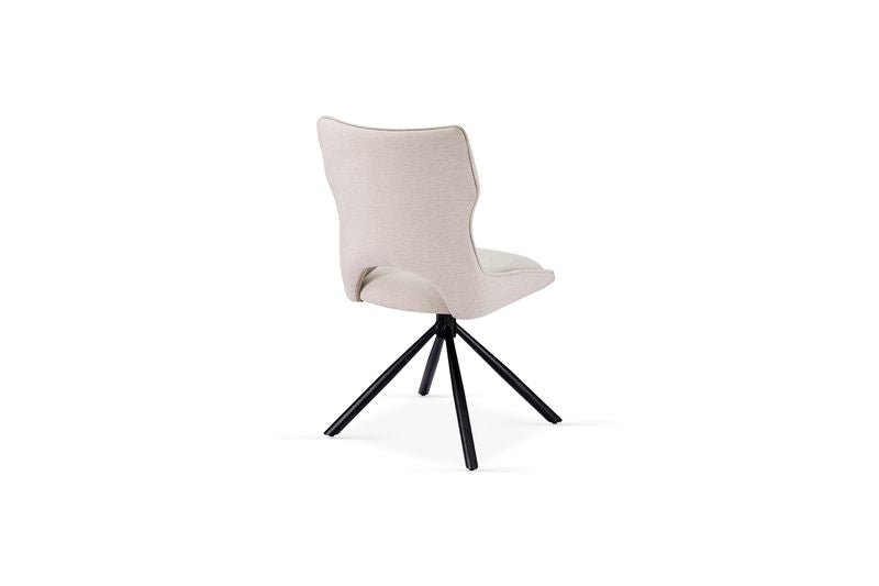 Roseland 360 Swivel Beige Dining Chair