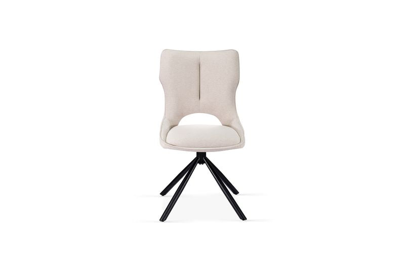 Roseland 360 Swivel Beige Dining Chair